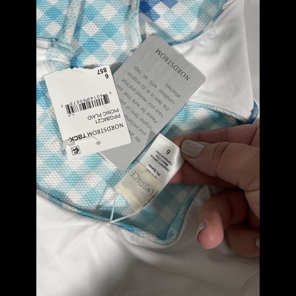 NWT L Space [‎ 6 ] Picnic Plaid Gianna Classic One Piece Swimsuit - Picture 12 of 12